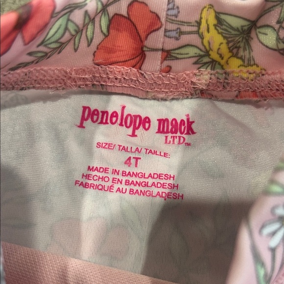 Penelope Mack Pink and Yellow Floral Rashguard Set - Picture 2 of 2